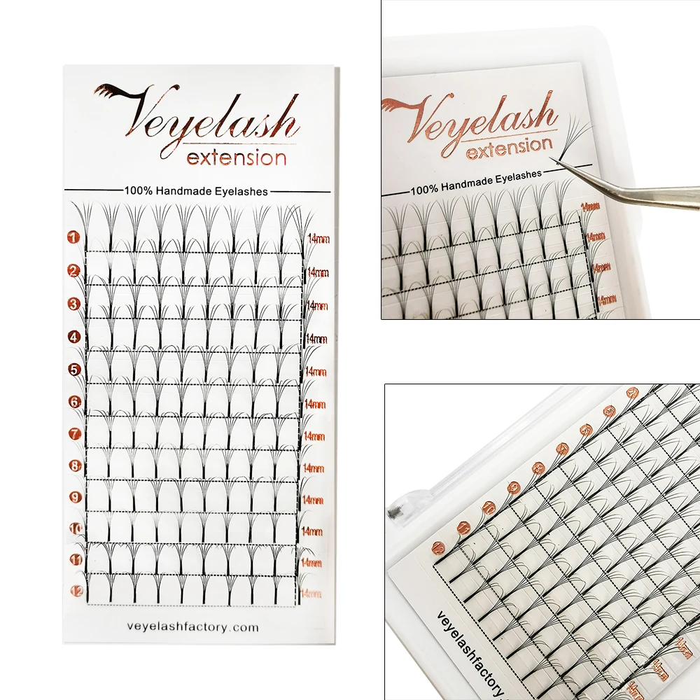 Готовые объемные веерпряди ресниц ресницы для наращивания длинный стержень 3D 5D