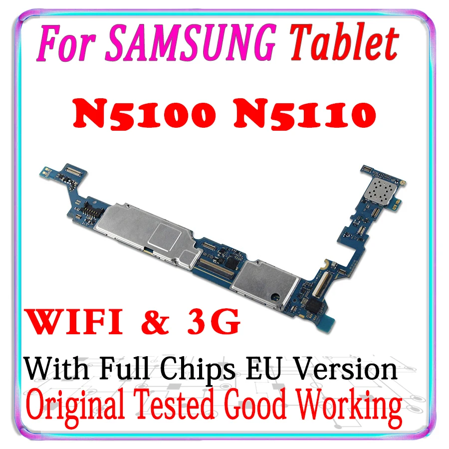 100% оригинальная разблокированная материнская плата для Samsung Galaxy Note 8 0 3G N5100 WIFI N5110