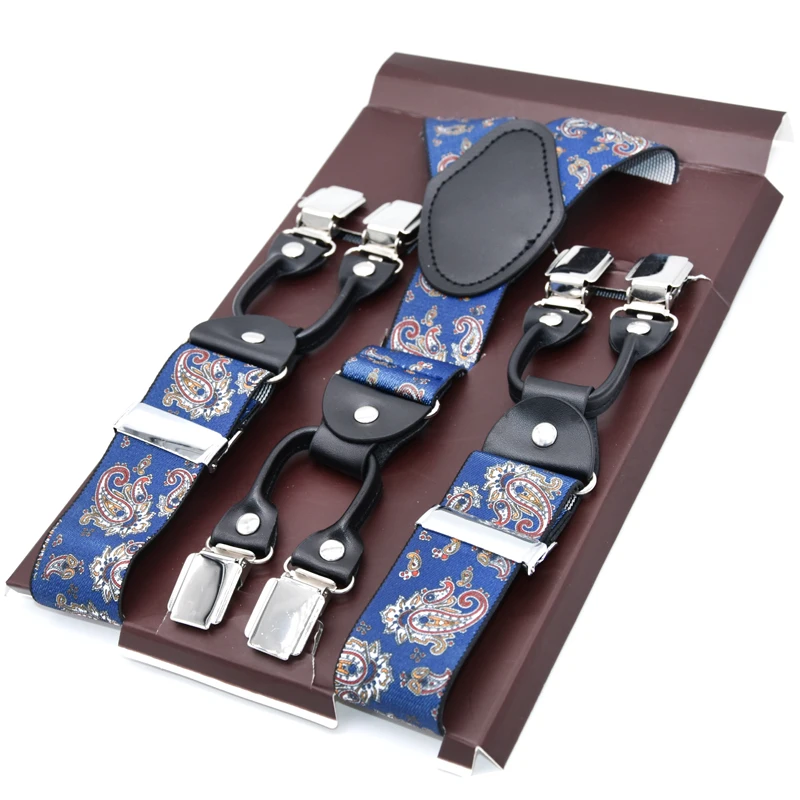 Черные кожаные подтяжки мужские ремни зажимы подтяжек винтажные повседневные