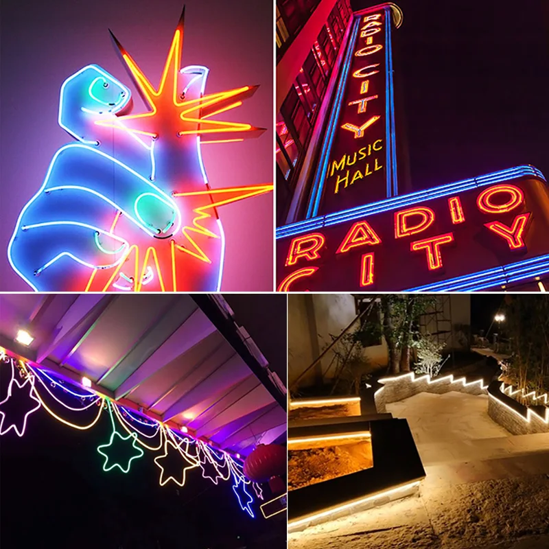 Светодиодная неоновая светильник та 12 В Водонепроницаемая 2835 лента 120Led/m IP67