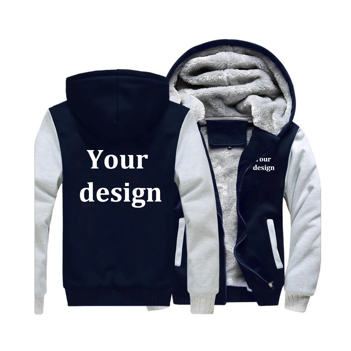 Подгоняйте свои толстые куртки на молнии|Мужские толстовки и свитшоты| |