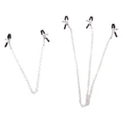 БДСМ бондаж интимные изделия Искусственный зажим с металлической цепочкой для женщин Фетиш для груди лабия Массажер для стимуляции