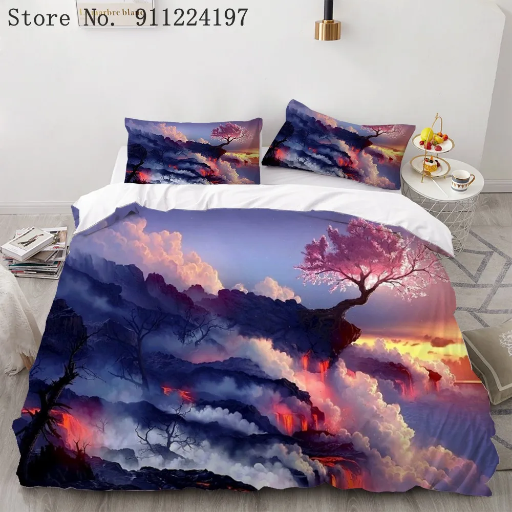 Красивый комплект постельного белья 3D новый стиль модный облако пододеяльник