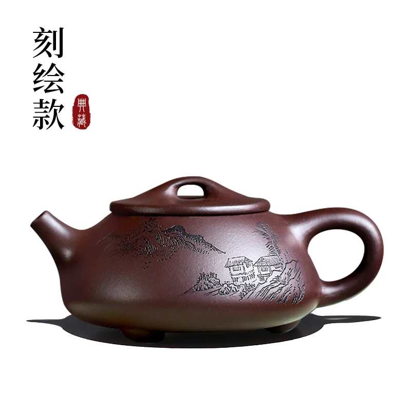 

Purple Clay Teapot Gong Fu Simple Creative Luxury Cuisine Teapot Vintage Chinese Zaparzacz Do Herbaty Household Tools DI50CH