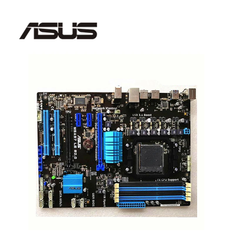 Для ASUS M5A97 LE R2.0 материнская плата Гнездо AM3 + DDR3 32 ГБ для AMD 970 FX оригинальная
