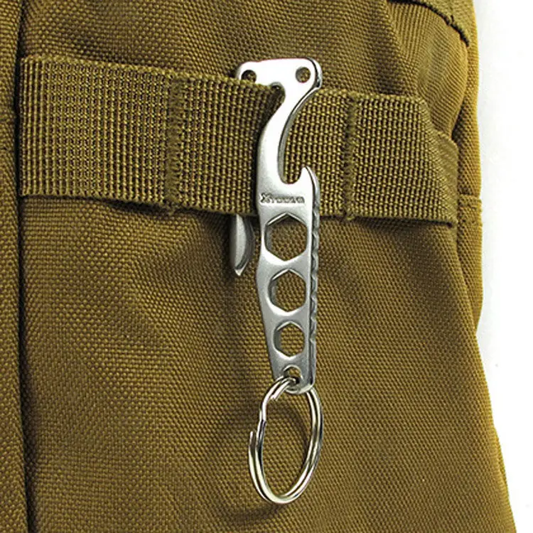 

Pocket Key Holder EDC Mini Multi-Function Tool Bottle Opener Hex Wrench