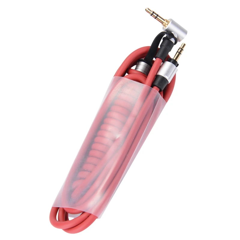 Оптовая продажа Красный 3 5 мм кабель управления для наушников Aux Studio Solo Pro Mixr