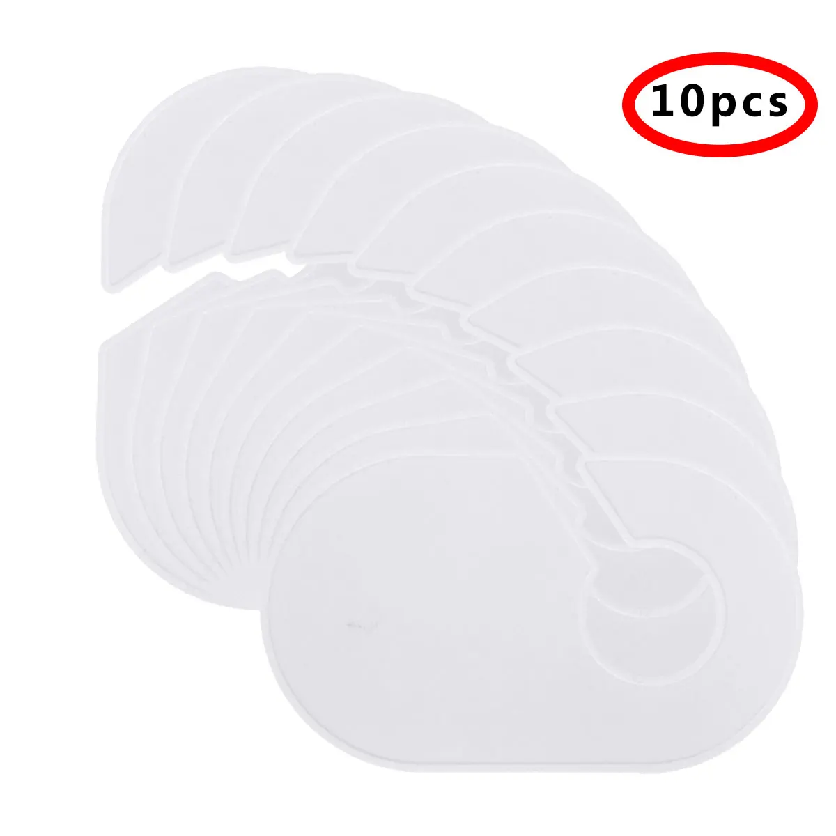 

10/12 Plastic Hangers for Clothes Wardrobe Closet Organizer Cloth Size Dividers Label DIY Garment Organizacion Marking Ring Rack