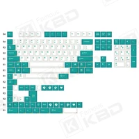 enjoypbt keycap 153key cherry height green white abs opaque material two color injection molding use most mechanical keyboard