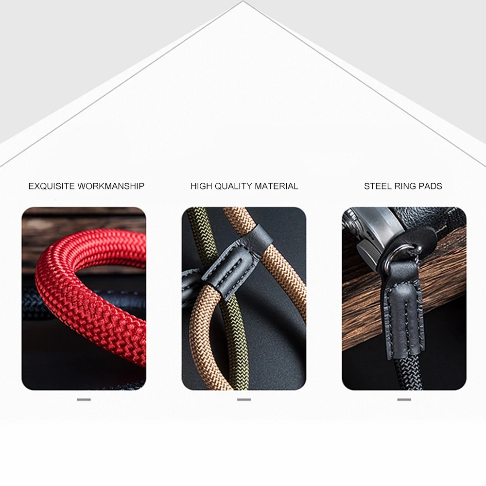 digital camera wrist strap Camera Accessories Handmade Nylon Digital Camera Wrist Hand Strap Grip Paracord Braided Wristband