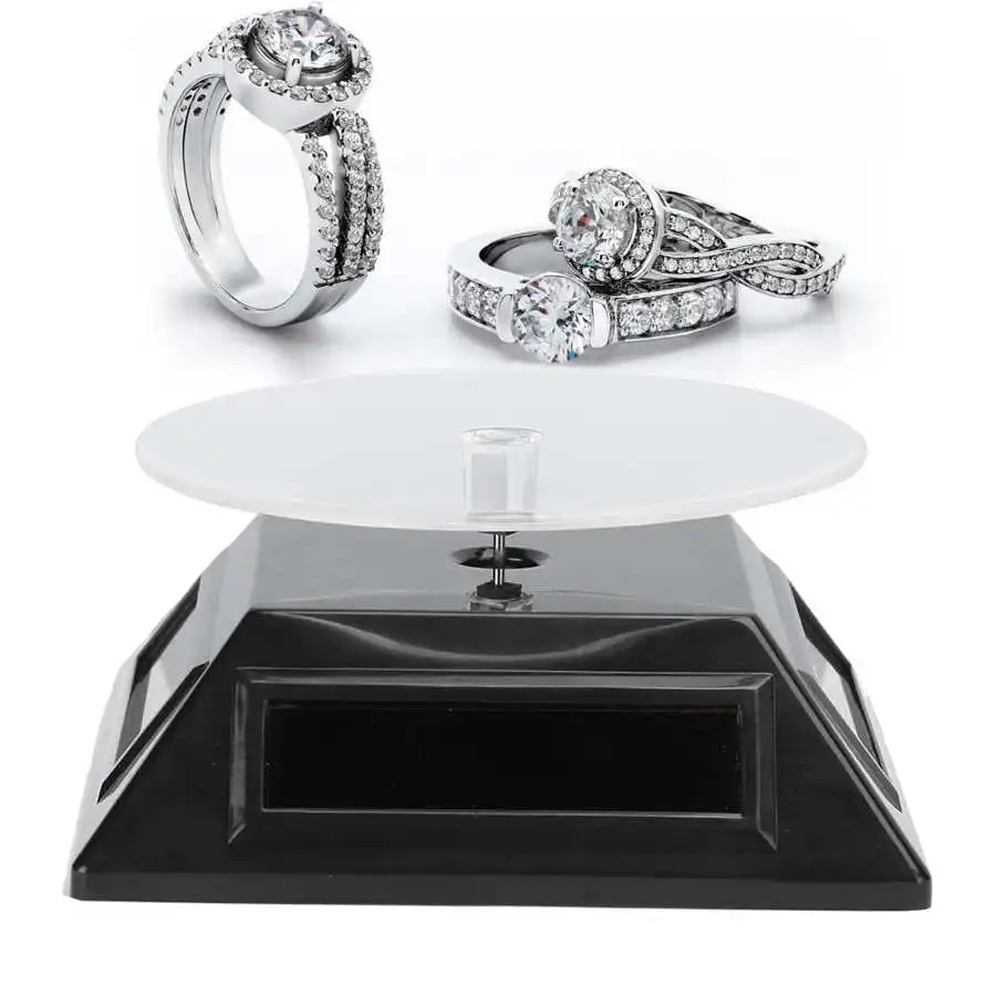 Солнечный дисплей Стенд поворотный стол ювелирные часы телефон Вращающийся s