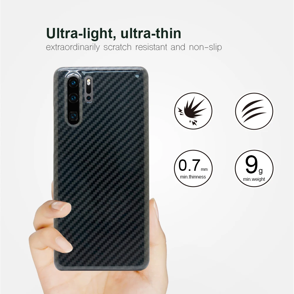 Для huawei P30 Pro Чехол из углеродного волокна ультратонкий арамидный защитный чехол для huawei P30 P30Pro