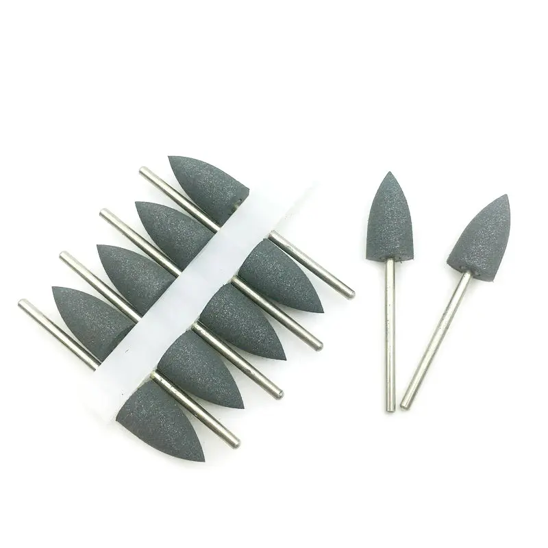 50 шт. черные силиконовые резиновые зубные полировальные сверла для пероральной