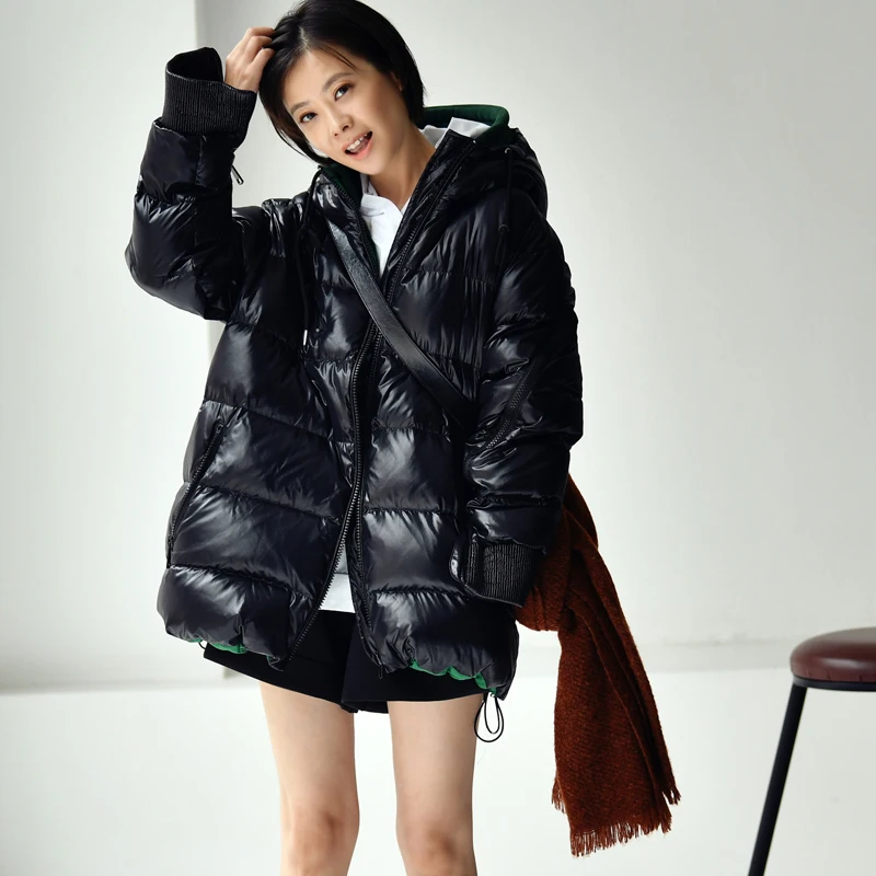 Пуховик MICOCO Y3679C с капюшоном короткий модный пуховик в Корейском стиле ярким