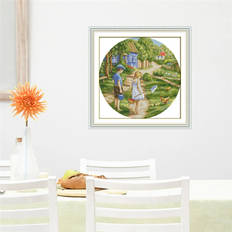 Набор для вышивки крестиком Joy Sunday наборы 11 и 14 карат с изображением любимых детей