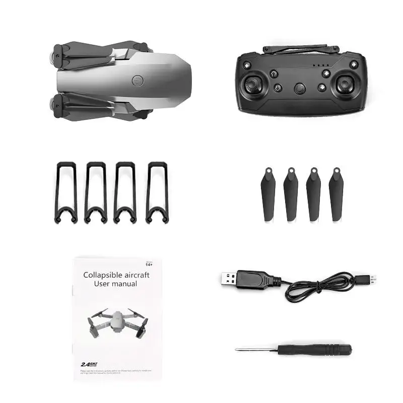 Складной Квадрокоптер HobbyLane E68 pro 2 4G Wi-Fi FPV 4K HD RTF | Игрушки и хобби