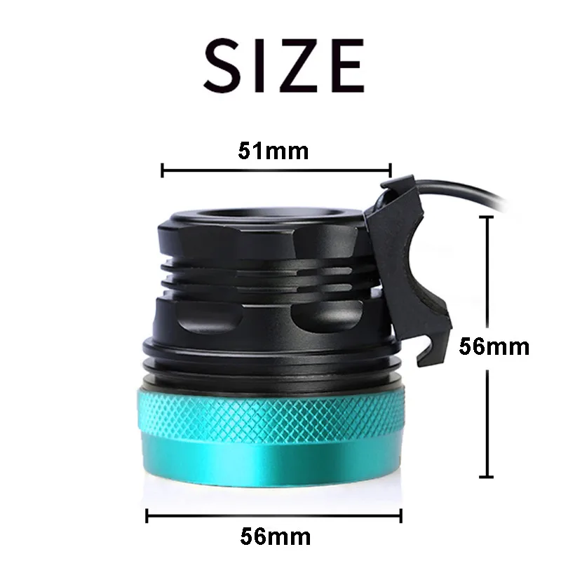 

Wasafire 40000LM Bike Light 16*XML-T6 LED Lamp Bicycle Front Light 3 Modes Headlight Cycling Accessories +9600mAh Battery Pack