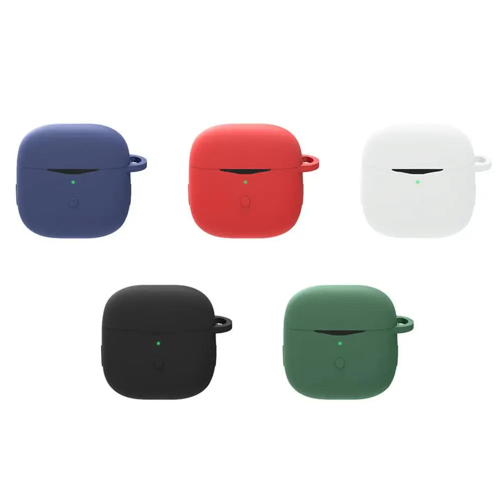 

Earbuds Case Protector Silicone Full Protective Wireless Earbuds Case Cover Shock-Absorbing Anti-Scratch Protective Case With C