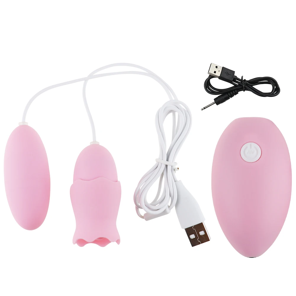 Вибраторы для языка USB Мощный вибрационный Яйцо G spot Массаж оральные ласки секс