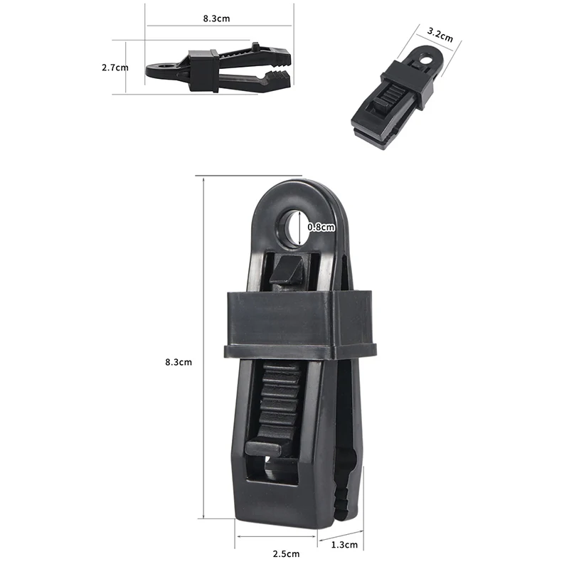 10 шт. фиксированная Пряжка для палатки на открытом воздухе крепкий зажим зажимы