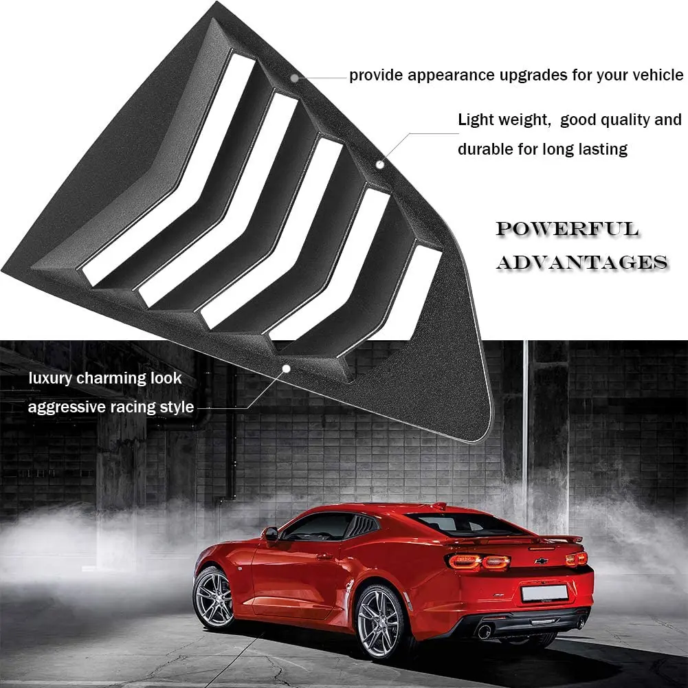 Chuang Qian боковые оконные жалюзи для Chevy Camaro 2016-2020 левая/правая матовая отделка Гонки