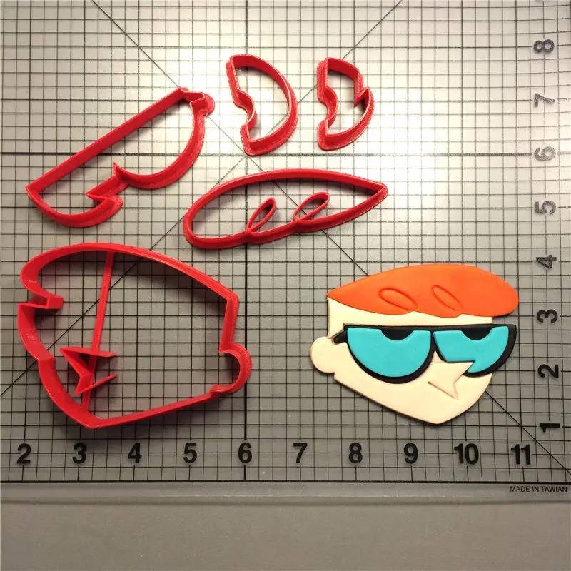 Лабораторный резак для печенья с героями мультфильмов Dexter изготовленный на