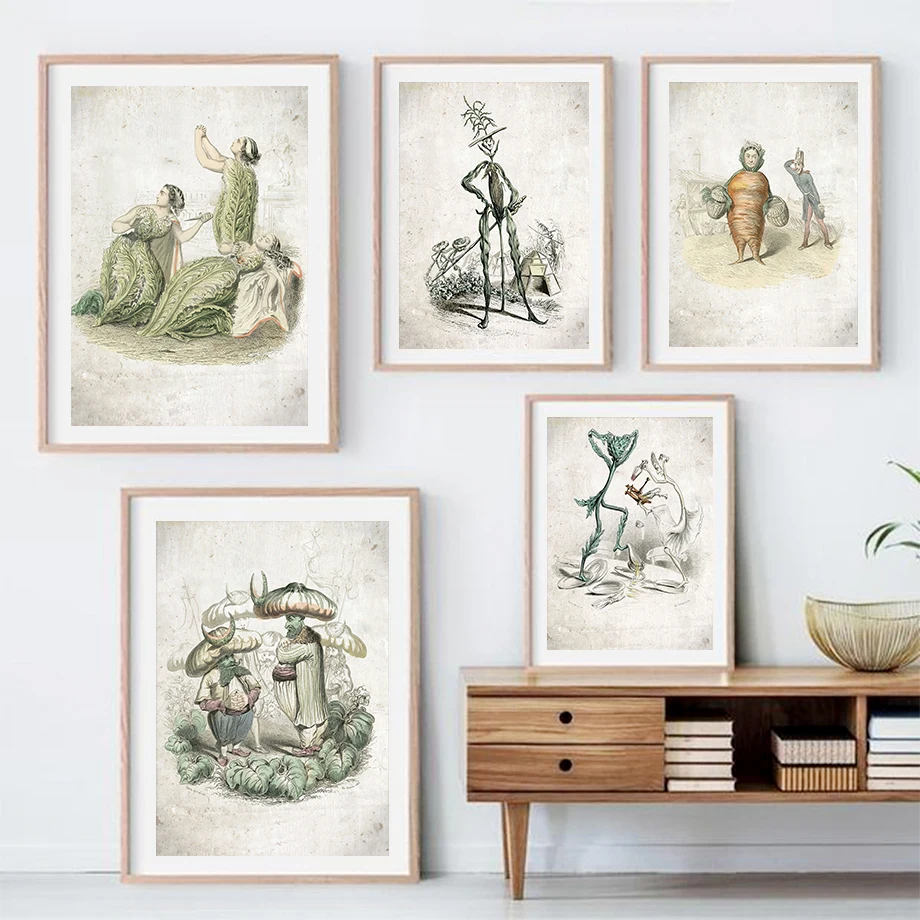 

Настенная Картина на холсте в скандинавском стиле с изображением кухни, моркови, тыквы, овощей