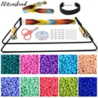 Традиционный набор ткацкого станка для бисероплетения, ткацкий станок для ювелирных изделий, браслетов, ожерелий, сделай сам, ручная работа, вязальная машина для бисера