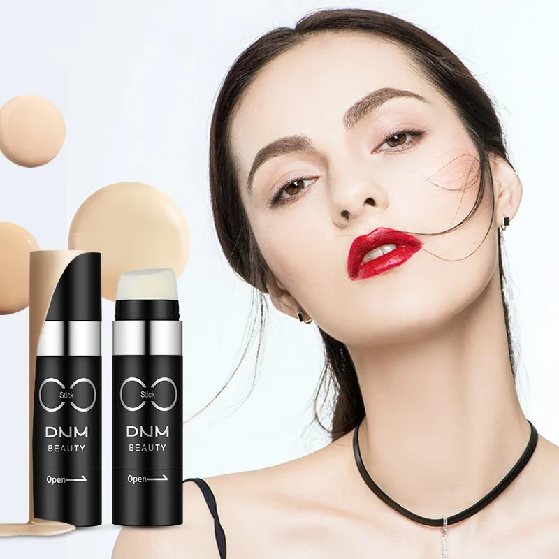 

2 Color Whitening CC Cream Fondation Concealer Oil-control Face Waterproof Brighten Natural BB Contour Stick Makeup Cosmetics