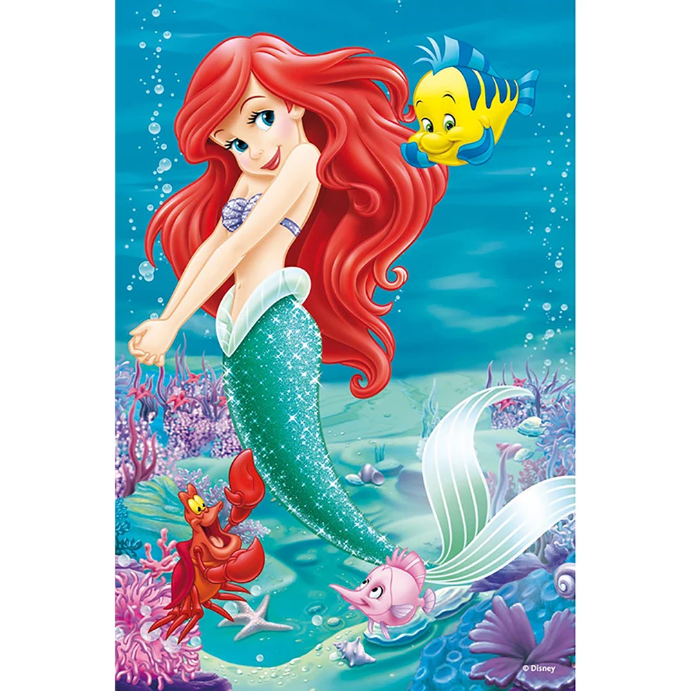 

Disney DIY Diamond Painting Full Square Mermaid Princess Cross stitch Diamond Embroidery Mosaic Picture of Rhinestone