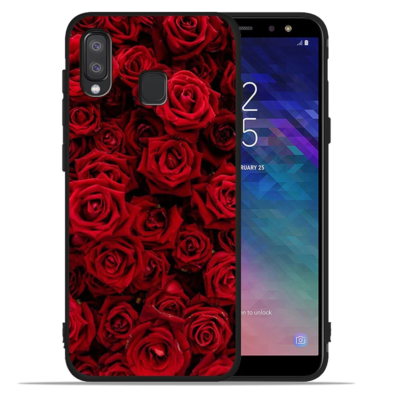 Красный эстетичный чехол для телефона Samsung A10 A20E A30 A40 A50 A60 A70 M10 M20 M30S M40 A01 A21 A31 A51 A71 4G |