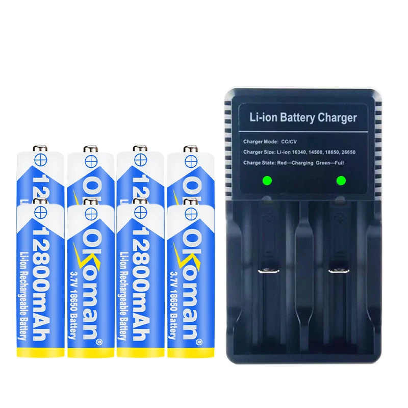 Новинка перезаряжаемая литий ионная батарея Okoman 18650 в 3 7 мАч для игрушек