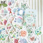 Наклейки для скрапбукинга, бумажные японские, с цветами, 2020