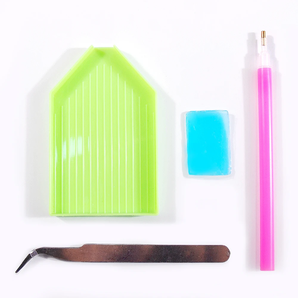 Набор аксессуаров для алмазной живописи сделай сам пинцет Pick Up Pencil Plate Point Drill Disc 4