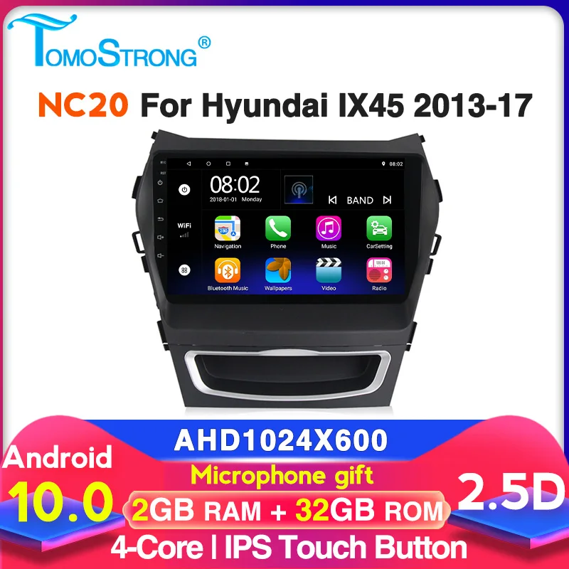 Автомобильный GPS стерео плеер для Hyundai Santa Fe 2013 2017 IX45 Android Аудио мультимедиа 2.5D + IPS