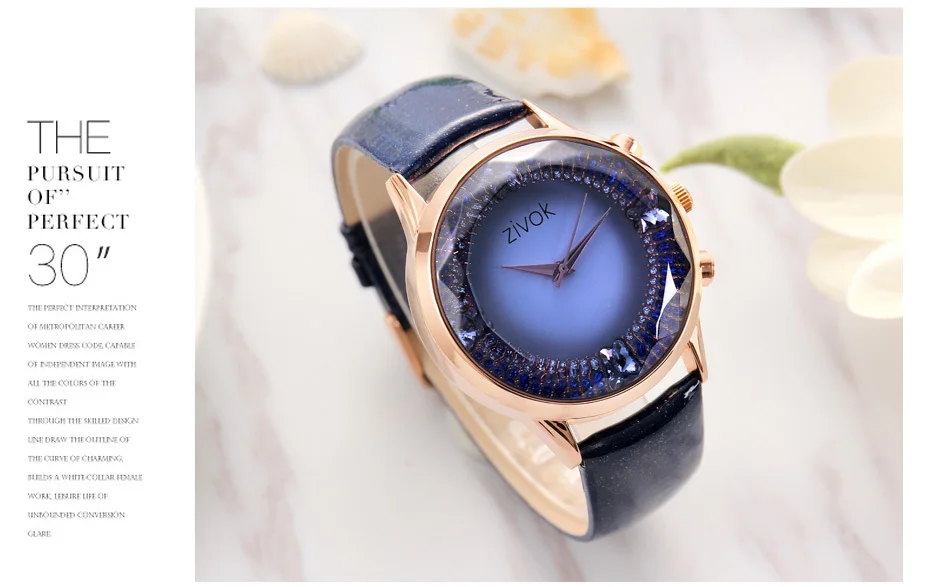ZIVOK спортивные наручные часы для женщин reloj mujer лучший бренд роскошные женские часы-браслет женские часы с большим циферблатом кожаным