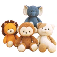 ferry soft cartoon animals lion monkey elephant cat plush toy stuffed baby cuddly plushies doll birthday appease toys for kids