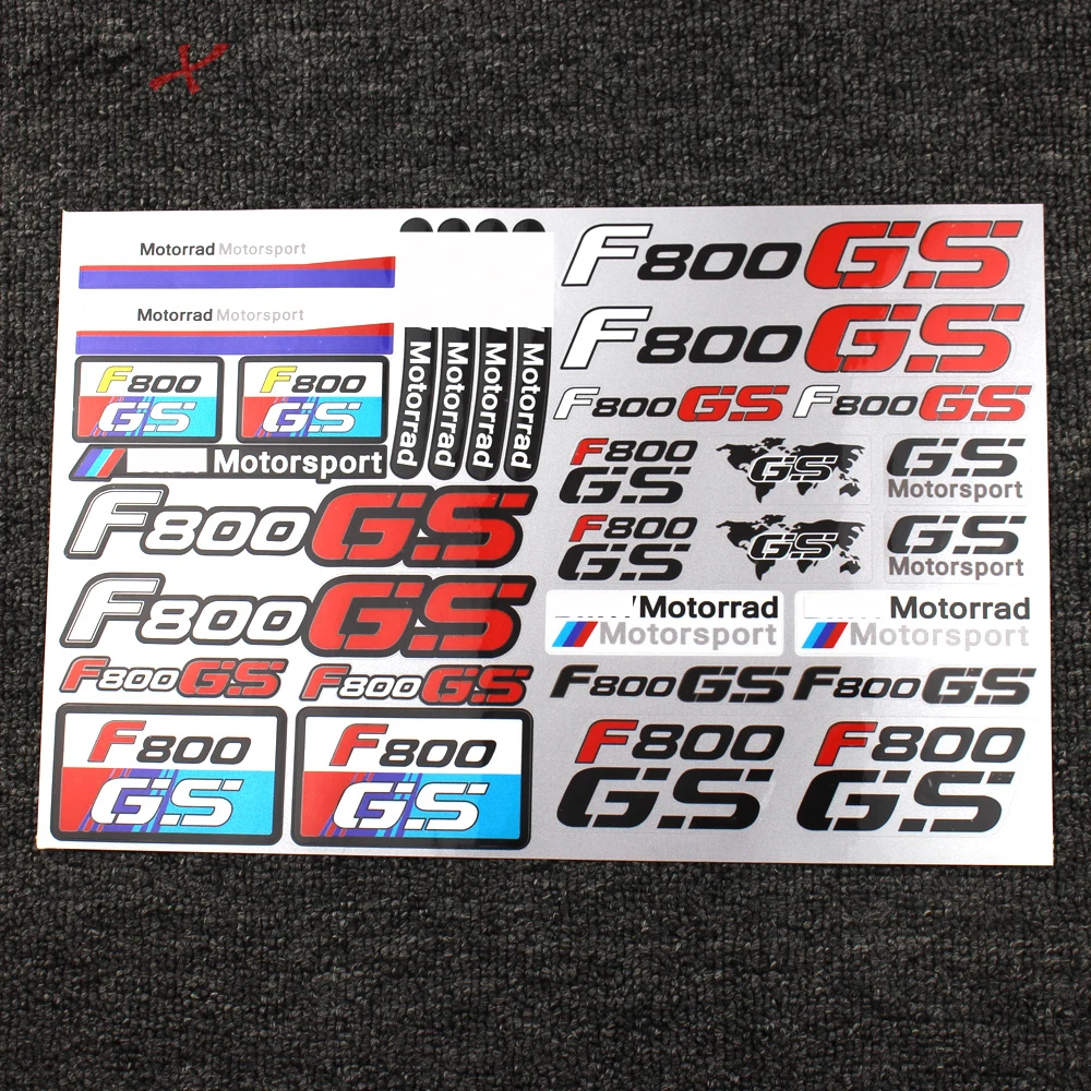 

Motorcycle Logo REFLECTIVE Stickers FAIRING Decals for BMW F800gs F800 GS F 800GS
