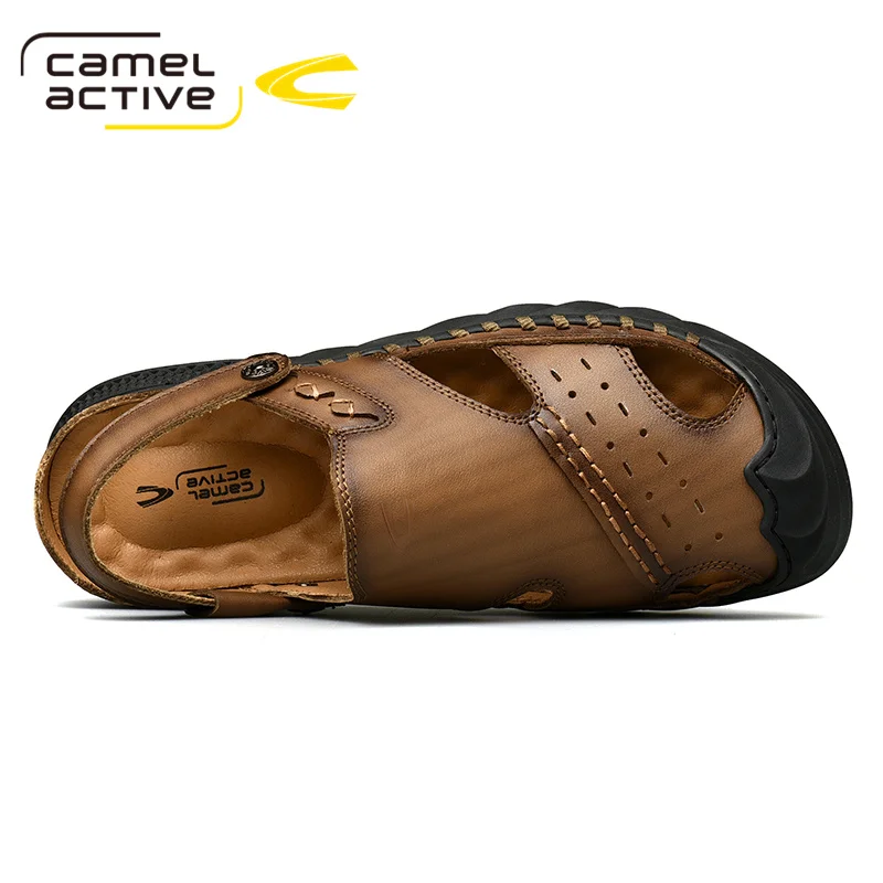Мужские кожаные сандалии Camel Active мягкие дышащие легсветильник пляжные