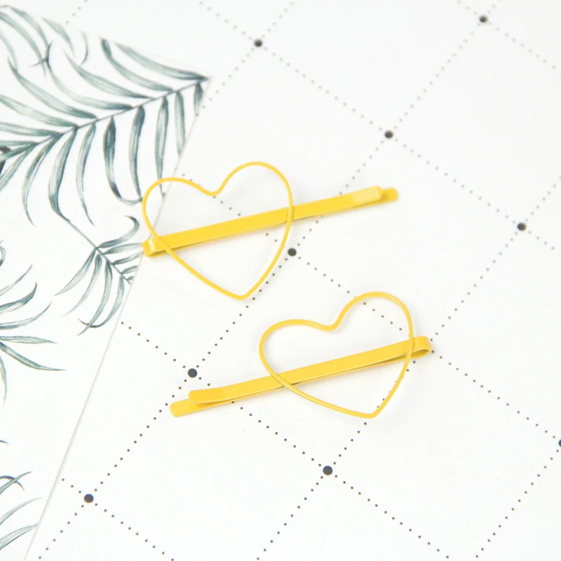 Милые украшения в форме сердца ювелирное изделие виде заколки для девочек