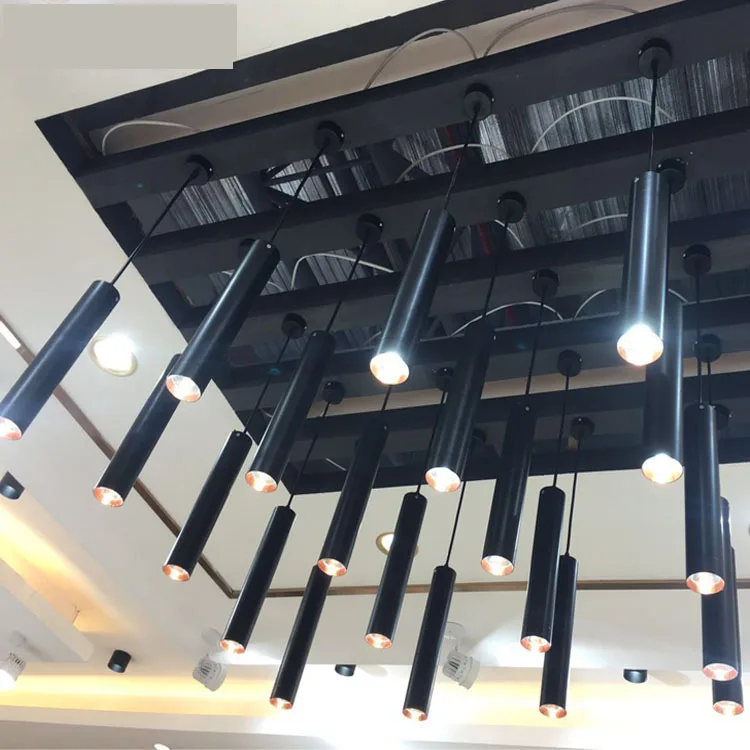 Цилиндрические светодиодные подвесные светильники с регулируемой яркостью