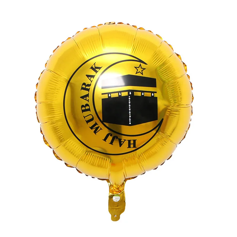 Фольгированные воздушные шары Eid Mubarak 6 шт. 18 дюймов луна звезда хадж Мубарак