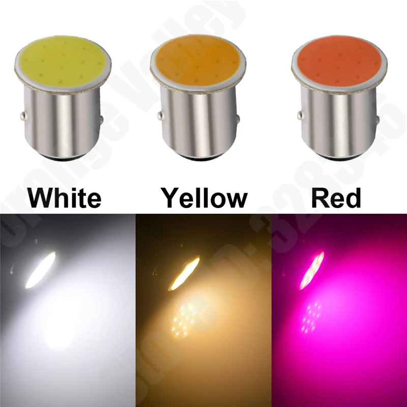 

10Pcs 1156 BA15s P21W 1157 BAY15D Car Auto Bulb R5W R10W Brake Light Source Lamp Turn Sig 7506 COB LED 12814 13814