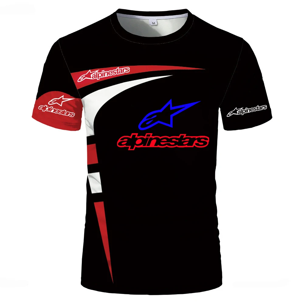 

New Outdoor Bike T-shirt Men's New 3D Top Shirt Motorcycle Riding T-shirt Racing Game Short Sleeve 6XL Super Cool Men's Clothing