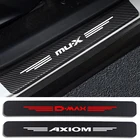 Автомобильная наклейка из углеродного волокна, 4 шт., для Isuzu Ascender Axiom D-Max Mu-X SLX 4X4, автомобильные аксессуары, наклейка из углеродного волокна