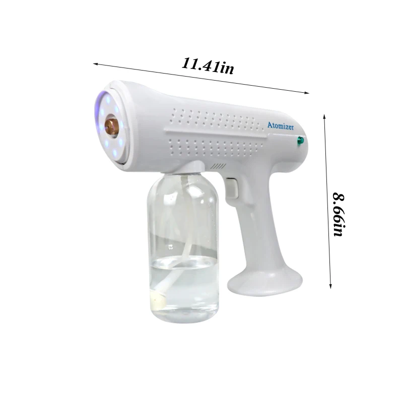 

500ML White Electric ULV Sprayer 16W Portable Steam Atomizer Spray Blue Light Nanos Steam Sprayer Dropshiping