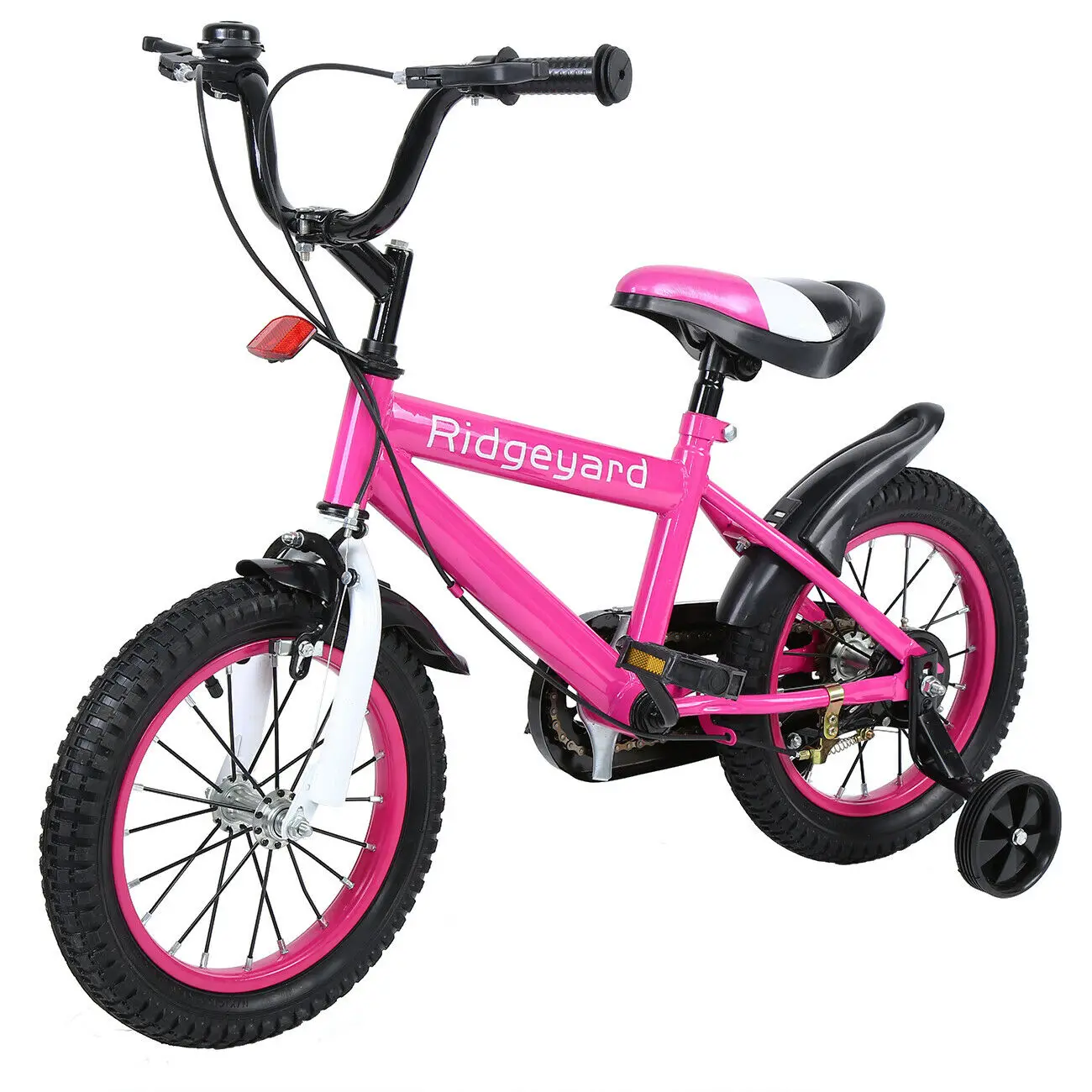 Ridgeyard 14 Inch Children Kids Bicycle Freestyle Road Bike Auxiliary Training Wheel Riding For 3-6 Years Old Girls Gift Pink | Спорт и