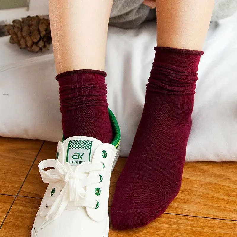 1 пара женский тонкий носок на каждый день Осень-зима с соединением Songkou обжимные