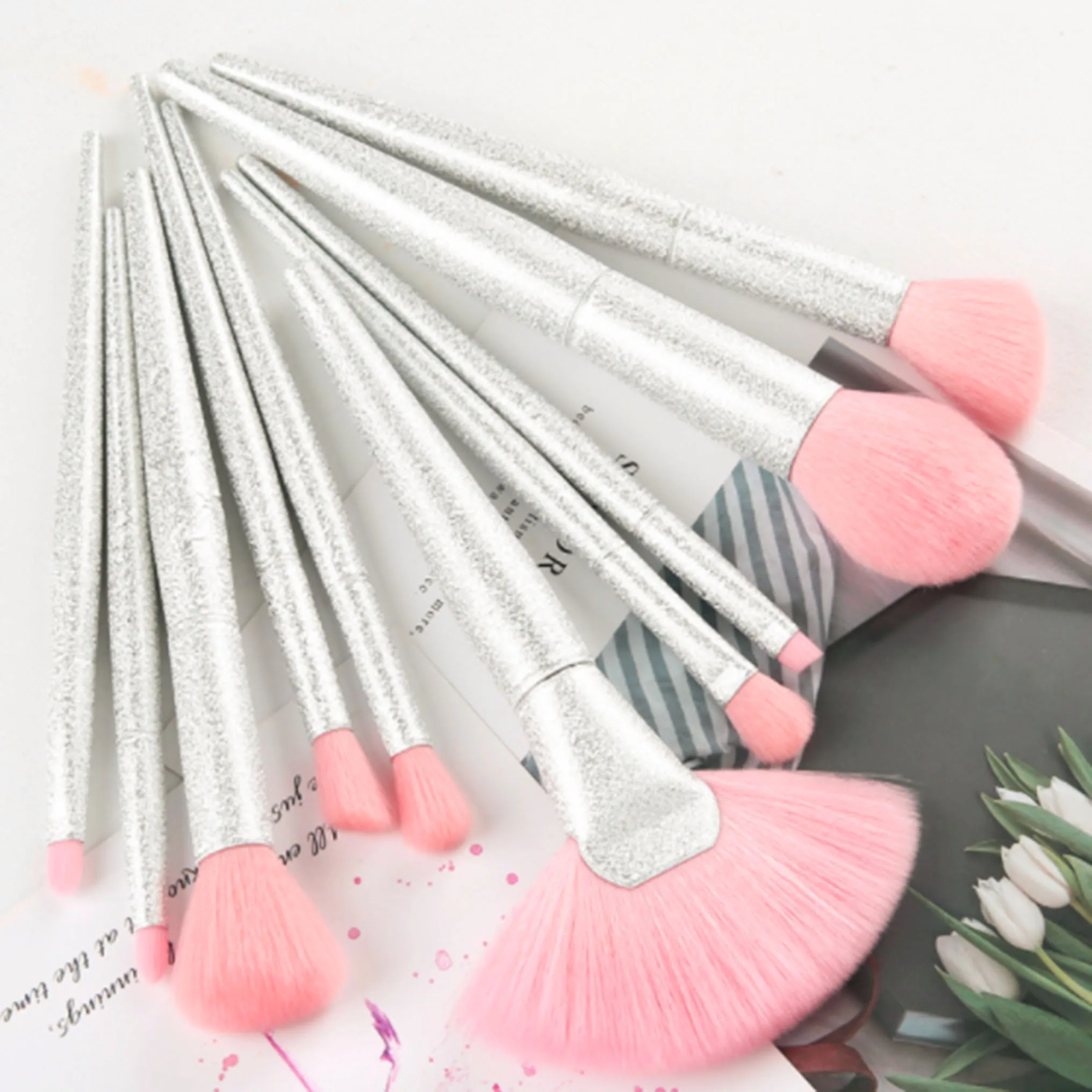 10 шт. прозрачные радужные кисти для макияжа | Красота и здоровье