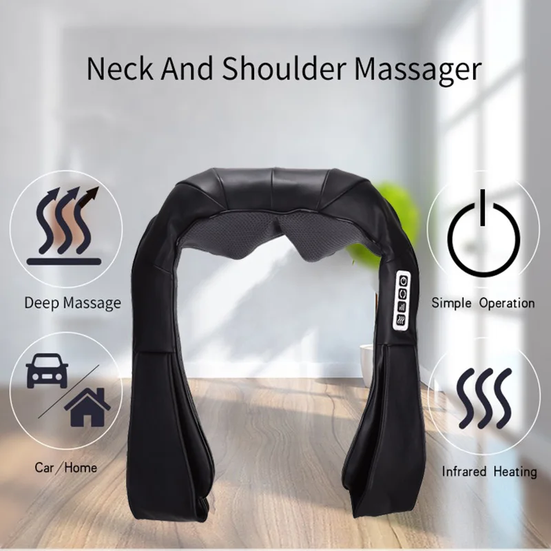 Электрический массажер для шеи HUIFAN пояс шиацу спины устройство облегчения боли в